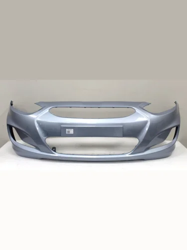 Бампер передний ТехноПласт (окрашенный) (Ice Silver VEA (Голубой металлик)) Hyundai Solaris RBr хэтчбэк дорестайлинг (2010-2014)