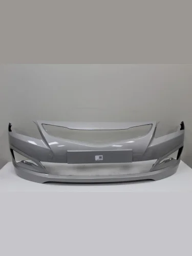 Бампер передний ТехноПласт (окрашенный) (Mystic Beige M2B (Мистически бежевый)) Hyundai Solaris  RBr (2014-2017) седан рестайлинг, хэтчбэк рестайлинг