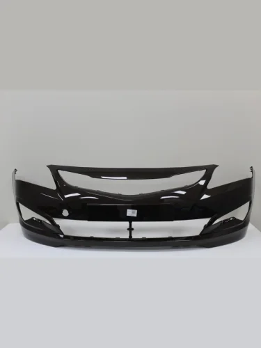 Бампер передний ТехноПласт (окрашенный) (Coffee Bean VC5  (Коричневый перламутр)) Hyundai Solaris  RBr (2014-2017) седан рестайлинг, хэтчбэк рестайлинг