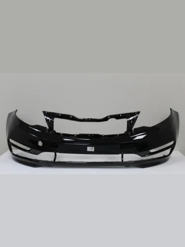 Бампер передний ТехноПласт (окрашенный) (Phantom Black MZH (Черный)) KIA Rio  3 QB (2015-2017) рестайлинг седан, хэтчбек 5 дв. рестайлинг