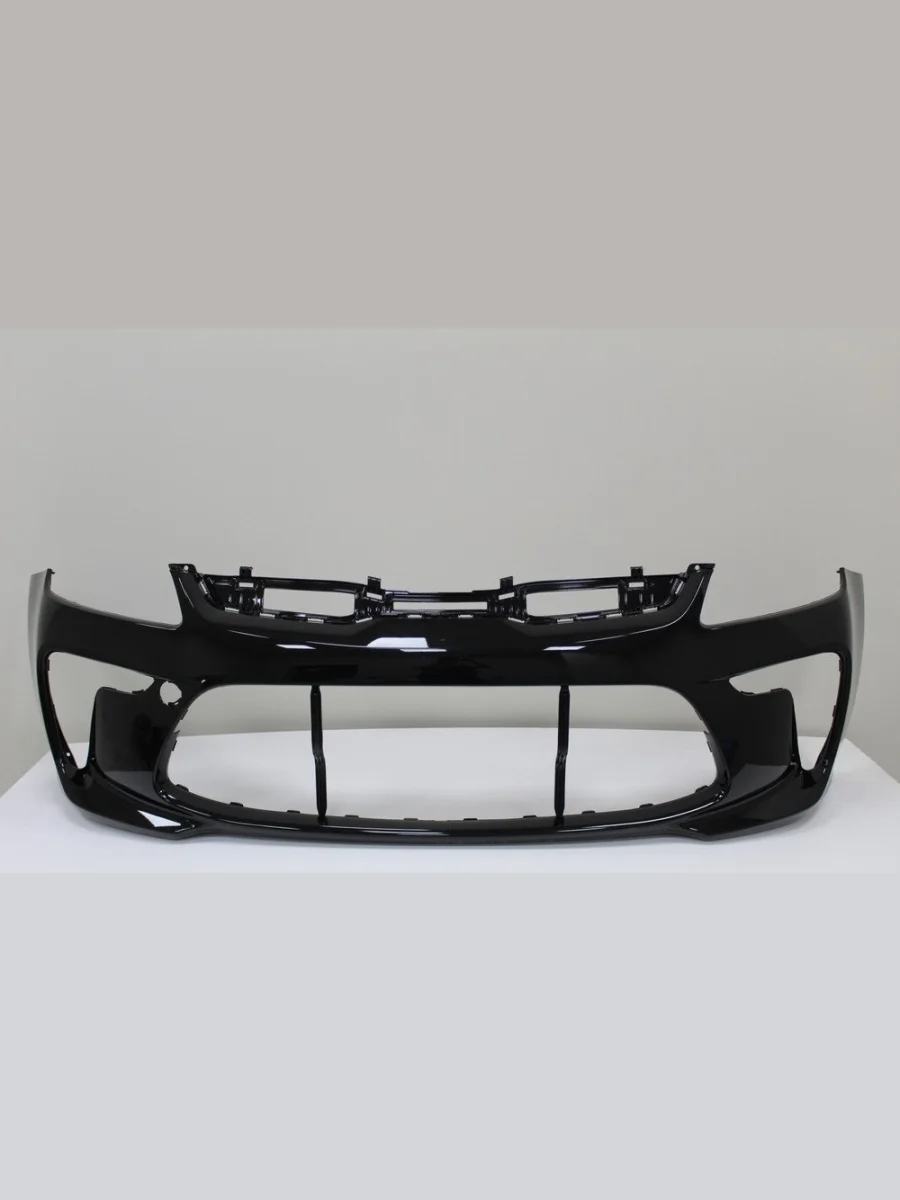 Бампер передний ТехноПласт (окрашенный) KIA Rio 4 FB дорестайлинг седан (2016-2020) (Phantom Black MZH (черный))  с доставкой в г. Керчь