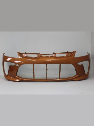 Бампер передний ТехноПласт (окрашенный) (Sunset Orange SN4 (Оранжевый закат)) KIA Rio ( 4 FB,  4 YB) (2016-2020) дорестайлинг седан, дорестайлинг, хэтчбэк