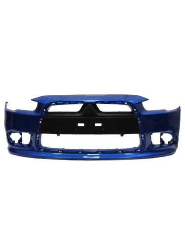 Бампер передний DAR (окрашенный) (Синий D06) Mitsubishi Lancer  10 CY (2011-2017) седан рестайлинг, хэтчбек 5 дв рестайлинг