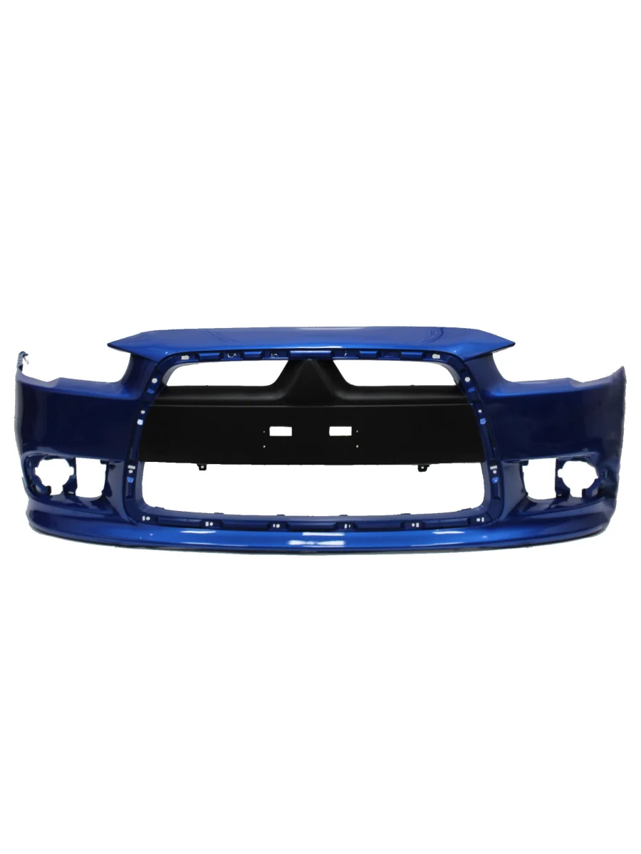 Бампер передний DAR (окрашенный) Mitsubishi Lancer 10 CY седан рестайлинг (2011-2017) (Синий D06)  с доставкой в г. Керчь
