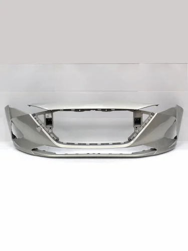 Бампер передний ТехноПласт (окрашенный) (Бежевый (Ice Wine W4Y)) Hyundai Solaris  HCR (2020-2022) седан рестайлинг