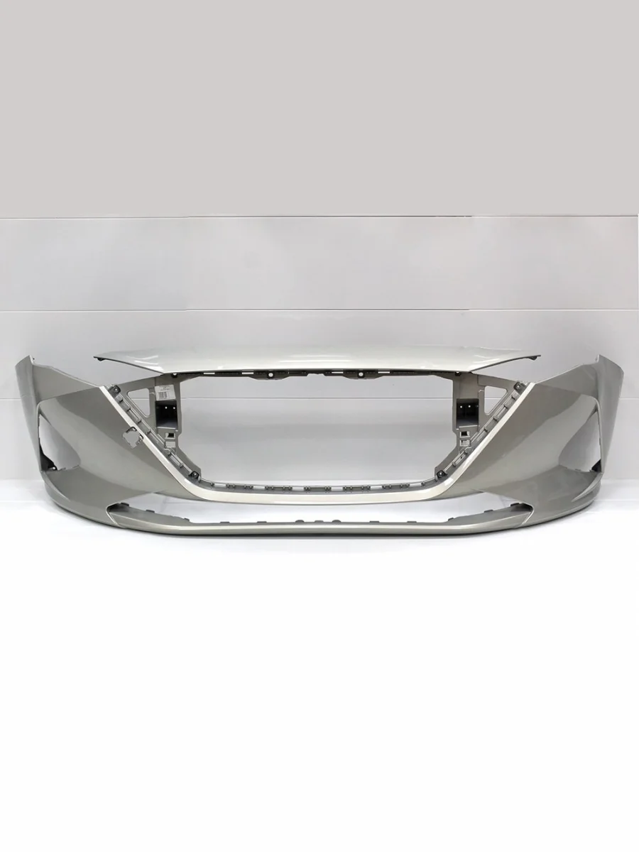 Бампер передний ТехноПласт (окрашенный)  Hyundai Solaris (2020-2022) HCR (Бежевый (Ice Wine W4Y))  с доставкой в г. Керчь