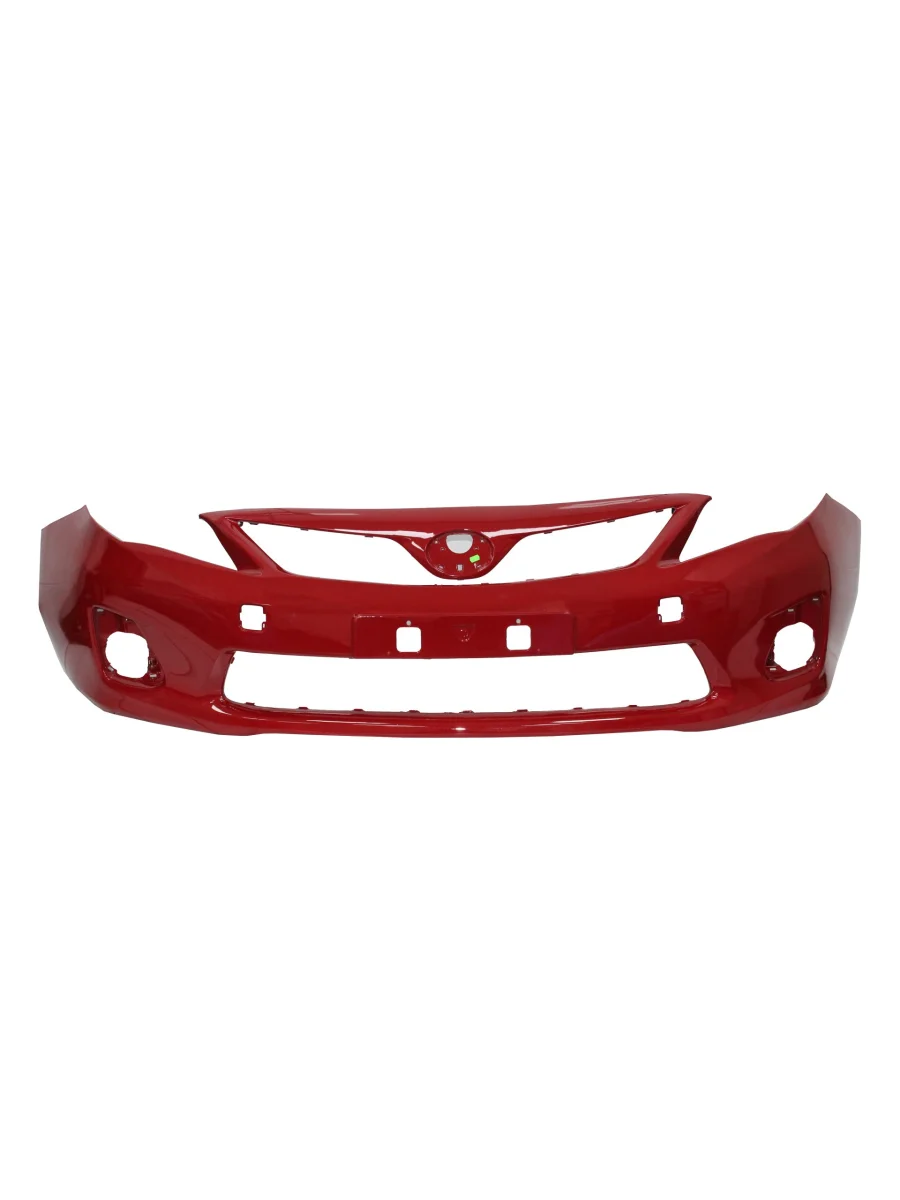 Бампер передний DAR (окрашенный)  Toyota Corolla (2009-2013) E150 (Красный (SUPER RED 3E5))  с доставкой в г. Керчь