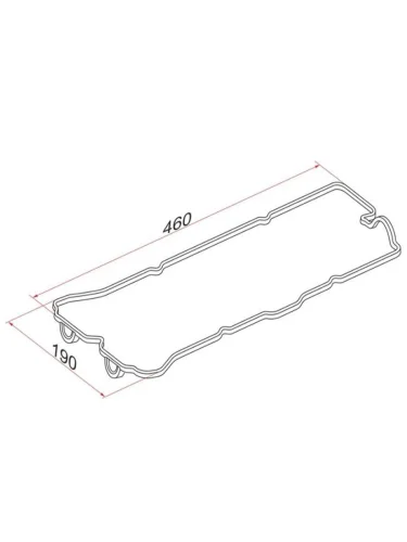 Прокладка клапанной крышки NISSAN AD VY10 GA13DS  DAR pkk1670063