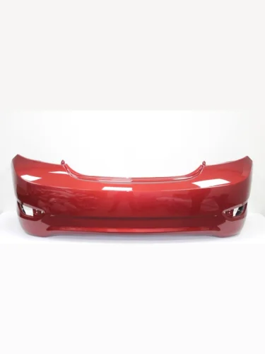 Бампер задний ТехноПласт (окрашенный) (Granet Red TDY (Красный гранат перламутр)) Hyundai Solaris  RBr (2010-2014) седан дорестайлинг