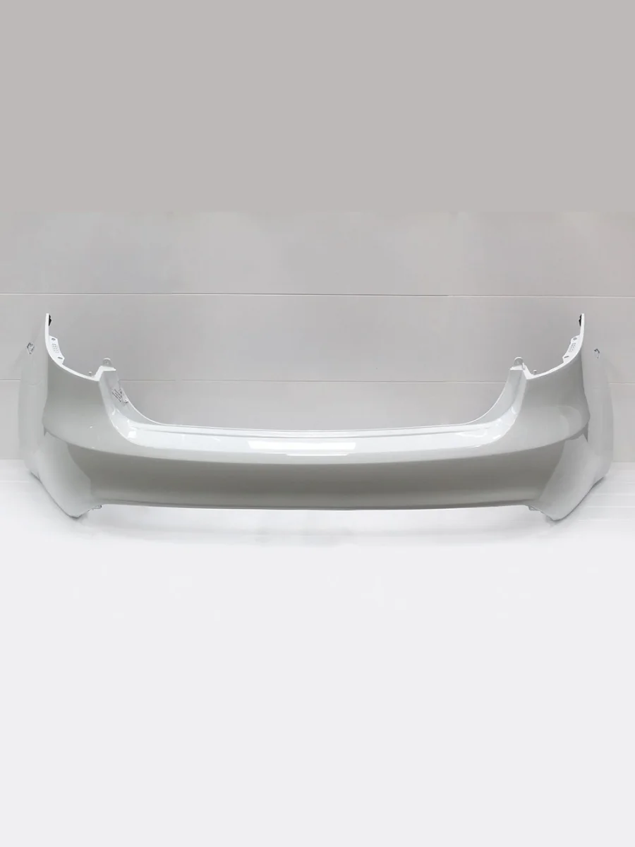 Бампер задний ТехноПласт (окрашенный) KIA Rio 3 QB дорестайлинг седан (2011-2015) (Cristal White PGU)  в Самаре Самарской области