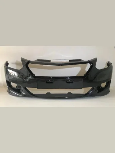 Бампер передний DAR (окрашенный) (Черная пантера (672)) Datsun on-DO (2014-2019) седан дорестайлинг