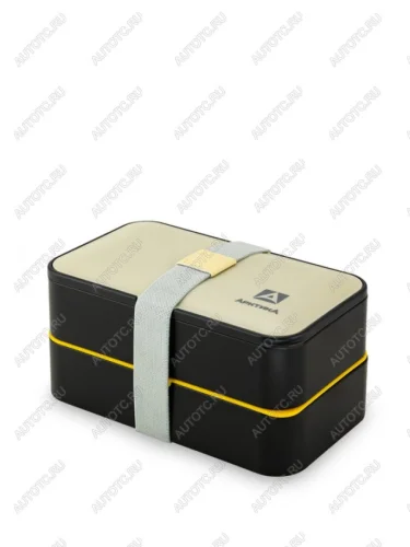 Сумка для ланча 1.2л с 2-мя контейнерами, 2 прибора (вилка и ложка) черно-бежевая АРКТИКА АРКТИКА 032-1200 черныйбежевый