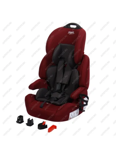 Автокресло детское 9-36кг (I-II-III) 1-12лет вишня люкс Isofix Стар SIGER SIGER kres4028