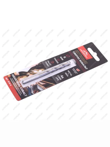 Сверло по металлу 6.0х93мм HSS Cobalt VERTEXTOOLS VERTEXTOOLS 818-6