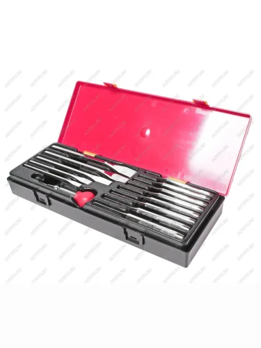 Набор выколоток и зубил с кернером 14 предметов в кейсе JTC  jtc-k8141