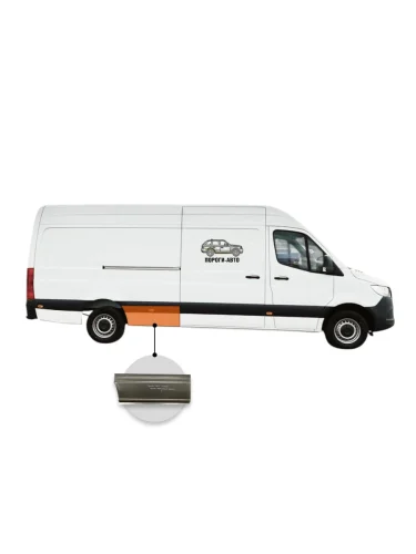 Карман перед задним правым колесом с заходом под молдинг Mercedes Sprinter 906 maxi