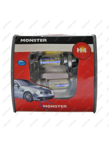 Лампа 12V H4 100/80W P43t-38 (2шт.) All Weather MONSTER MONSTER mst-10043aw2 MONSTER mst-10043aw2