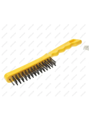Щетка металлическая ручная пластиковый корпус, сталь 3x15 рядов ЭВРИКА ЭВРИКА er-53315 ЭВРИКА er-53315