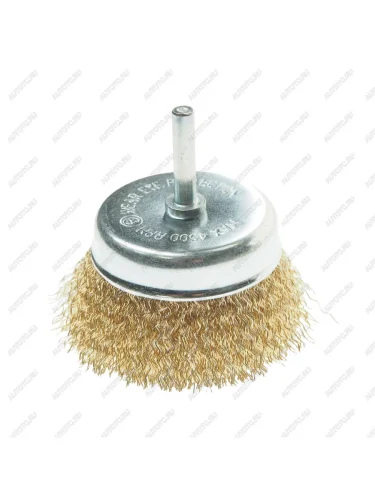 Кордщетка для дрели чашка 75мм латунь ЭВРИКА ЭВРИКА er-30075 ЭВРИКА er-30075