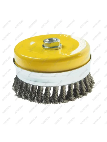 Кордщетка для УШМ чашка 120мм сталь двухрядная ЭВРИКА ЭВРИКА er-14125 ЭВРИКА er-14125