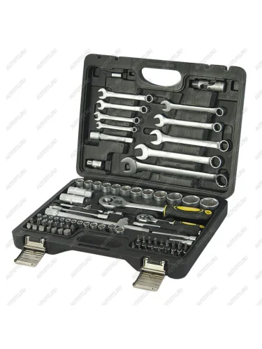 Набор инструментов 82 предметов слесарно-монтажный 1/4,1/2 6-ти гран. ТК ЭВРИКА ЭВРИКА er-tk4821 ЭВРИКА er-tk4821