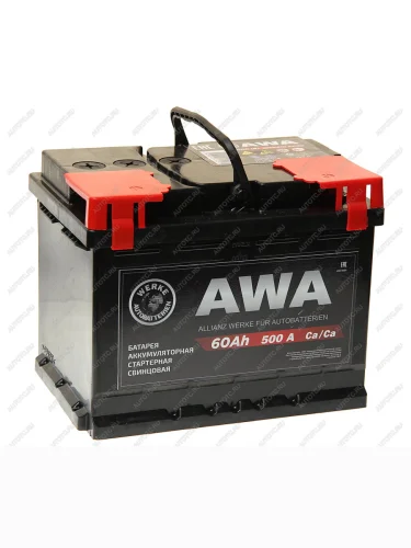Аккумулятор AWA PRO 60Ач обратная полярность AWA 6ст60(0)