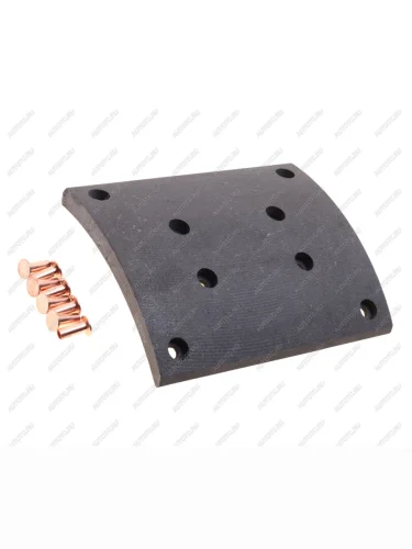 Накладка тормозной колодки SHACMAN SHAANXI задней (10 отв.) (1шт.) OE SHACMAN hd90149340094