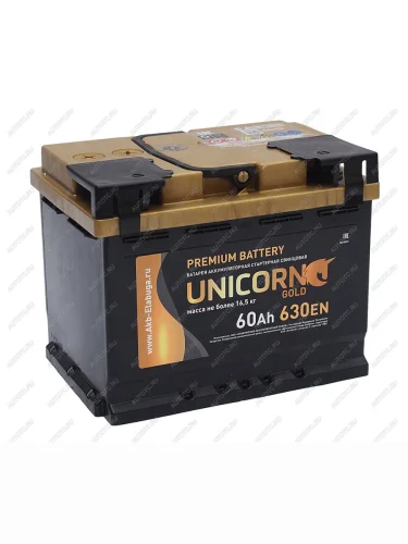Аккумулятор UNICORN Red EFB 60Ач обратная полярность UNICORN 6ст60(0)
