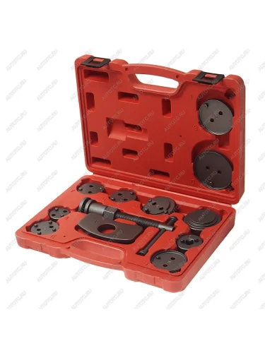 Набор инструментов для сведения тормозных цилиндров 11 предметов ЭВРИКА ЭВРИКА er-88108