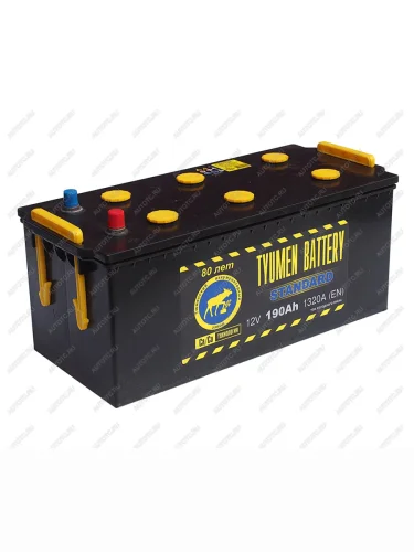 Аккумулятор TYUMEN BATTERY STANDART 190Ач под болт TYMEN BATTERY 6ст190(4)