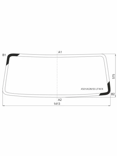 Стекло лобовое (шелкография) LADA 4x4 2131 NIVA LEGEND 21-  2329 NIVA Pickup 95-06  4x4 2121 NIVA XYG 4501agn1b lfwx