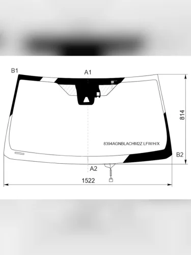 Стекло лобовое (Обогрев щеток Антенна Камера Датчик дождя измененная камера) Toyota Land Cruiser XYG 8394agnblachm2z lfwhx