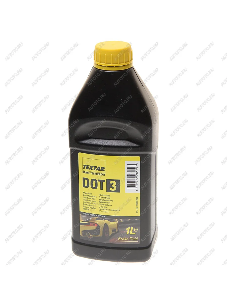 Жидкость тормозная DOT-3 1л TEXTAR TEXTAR 95001200 с доставкой в г. Кемерово