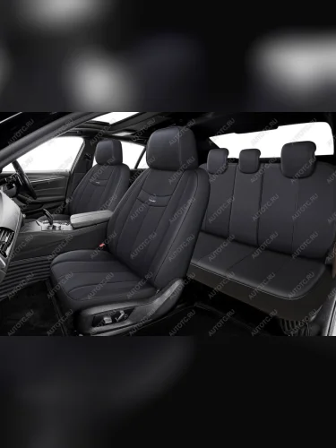 Авточехлы универсальные экокожа черные (11 предм.) Amulet PREMIER PREMIER amt1000