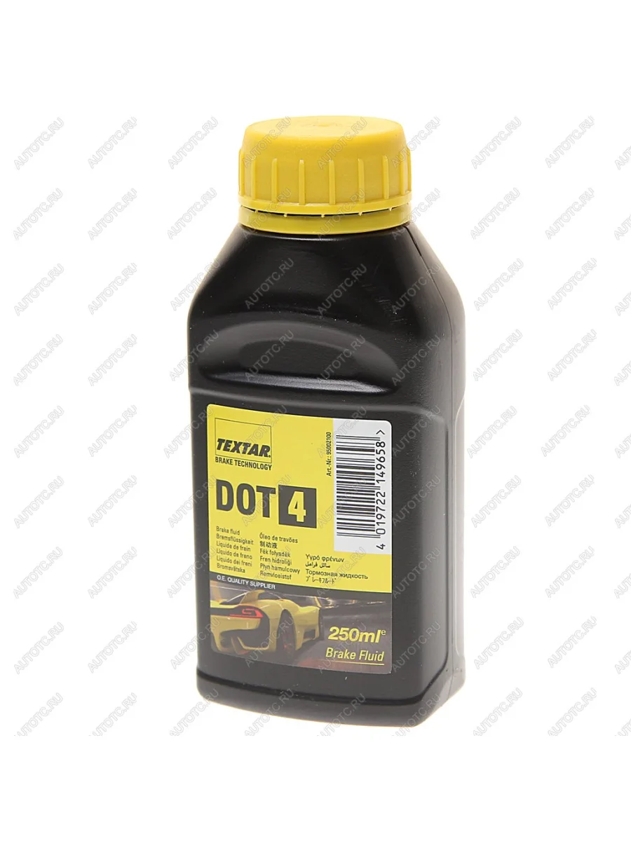 Жидкость тормозная DOT-4 0.25л TEXTAR TEXTAR 95002100 с доставкой в г. Кемерово