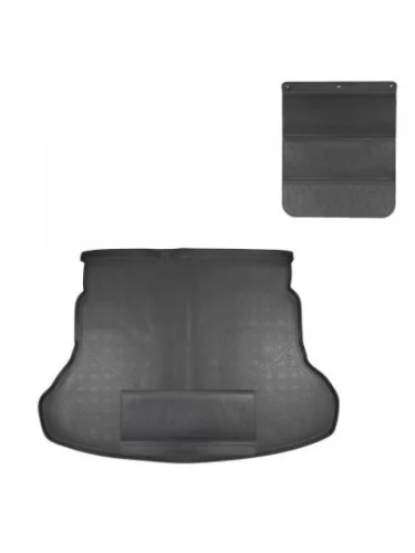 Коврики в багажное отделение с защитным фартуком Norplast Unidec (черный) Solaris HC (2024-2025)