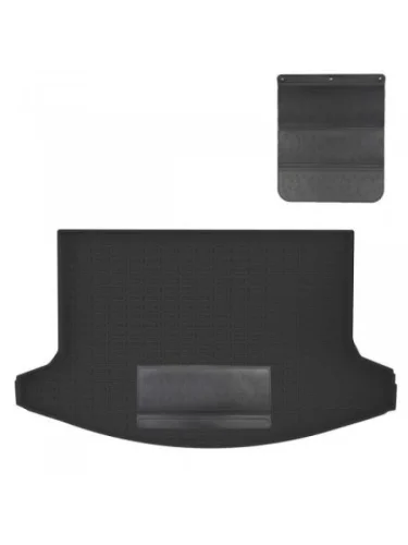 Коврик в багажное отделение с защитным фартуком Norplast Unidec (черный) SSANGYONG Korando 4 С300 (2019-2023)