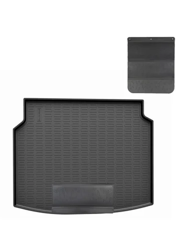 Коврик в багажное отделение с защитным фартуком Norplast Unidec (черный) Chery Tiggo 4 2-ой рестайлинг (2024-2025)