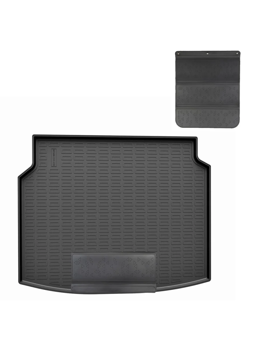 Коврик в багажное отделение с защитным фартуком Norplast Unidec Chery Tiggo 4 2-ой рестайлинг (2024-2025) (черный)  в Керчи Республика Крым