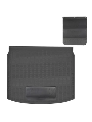 Коврик в багажное отделение с защитным фартуком (на верхнюю полку) Norplast Unidec (черный) Honda CR-V 6 RS (2022-2025)