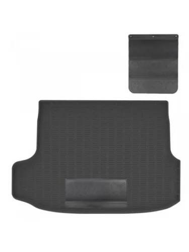 Коврик в багажное отделение с защитным фартуком Norplast Unidec (черный) Honda ZR-V 1 (2022-2025)