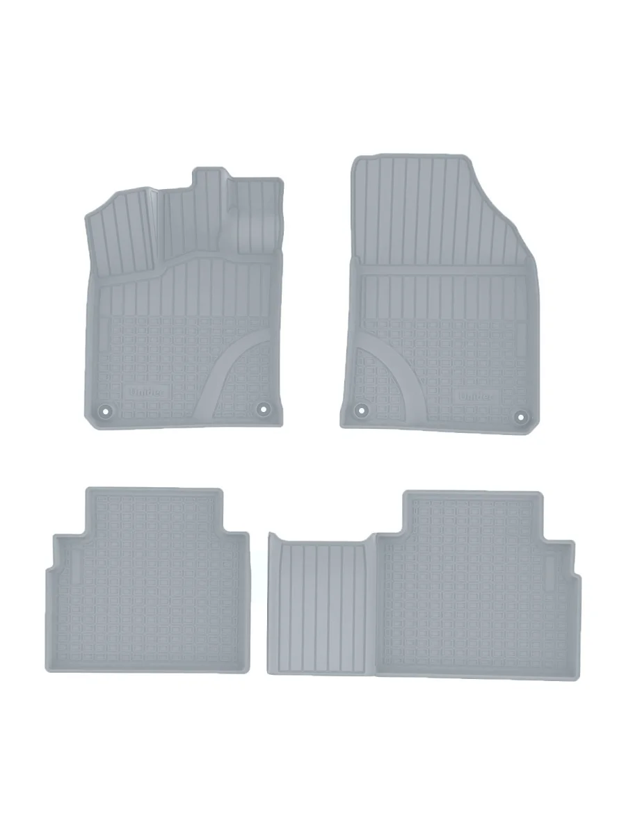 Коврики салонные для Geely CityRay (2024) (серый) npa11-c24-060-g   Копируемое: Комплект ковриков в салон Norplast Unidec Geely Cityray (2024-2025) (серые)  в Керчи Республика Крым