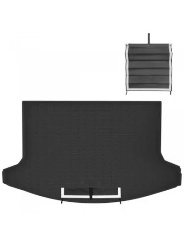 Коврик в багажное отделение с текстильным фартуком Norplast Unidec (черный) SSANGYONG Korando 4 С300 (2019-2023)