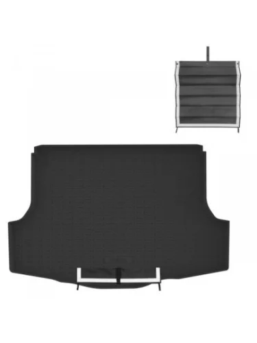 Коврик в багажное отделение с текстильным фартуком (нижняя полка) Norplast Unidec (черный) SSANGYONG Tivoli Grand 1 (2021-2025)