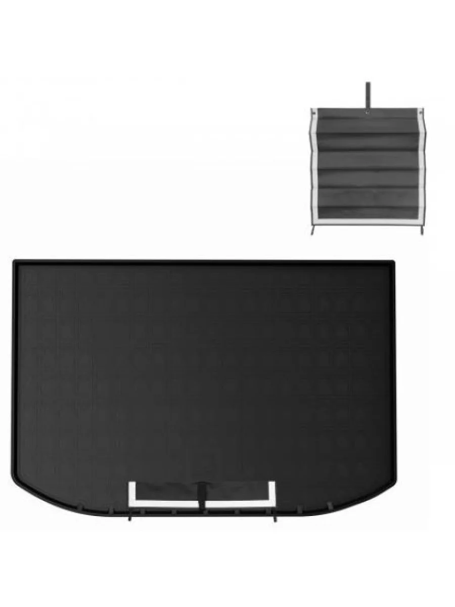 Коврик багажника (полиуретан) Norplast Unidec Tank 700 (2024-2025) (черный с текстильным фартуком)  в Перми Пермском крае