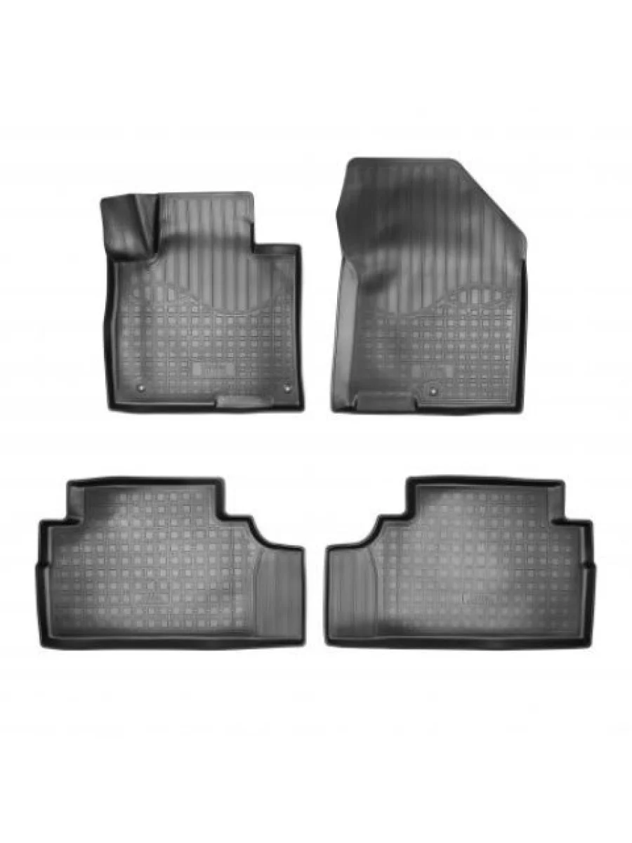 Коврики салонные 3D (7 мест) Norplast Unidec Hyundai Santa Fe TM дорестайлинг (2018-2021) (черные)  в Самаре Самарской области