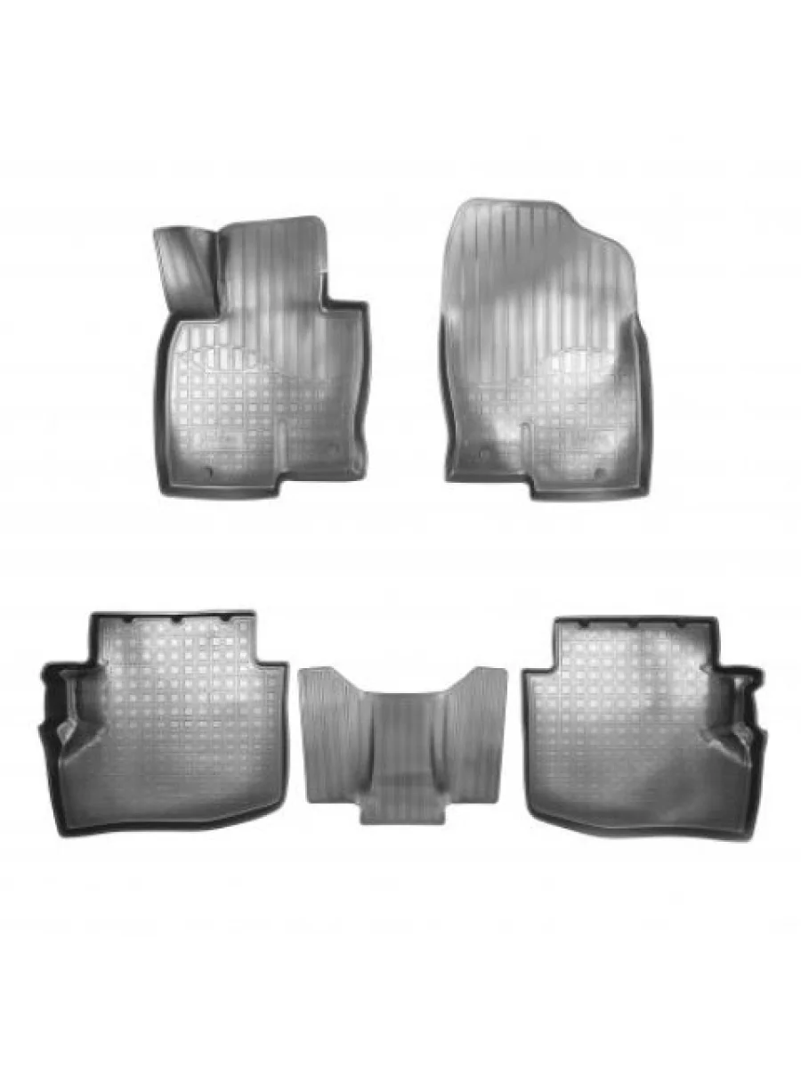 Коврики салонные 3D Norplast Unidec Mazda CX-9 TC дорестайлинг (2015-2025) (черные)  с доставкой в г. Керчь