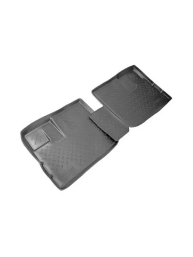 Коврики салонные (зад) Norplast Unidec (черные) Nissan NP300 (2008-2013)