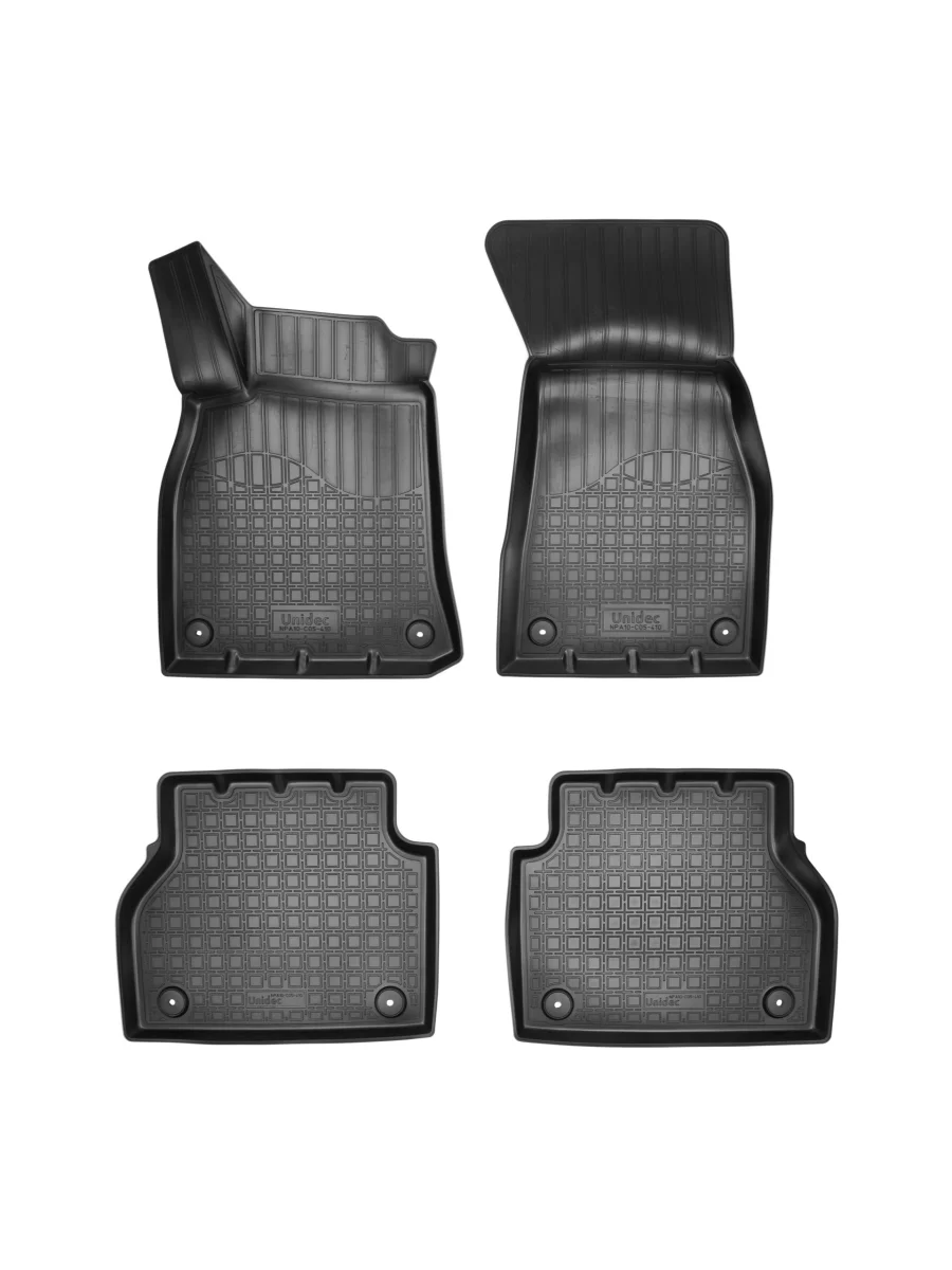 Коврики салонные Norplast Unidec Audi A6 (C8) седан дорестайлинг (2018-2023) (черные)  с доставкой в г. Керчь