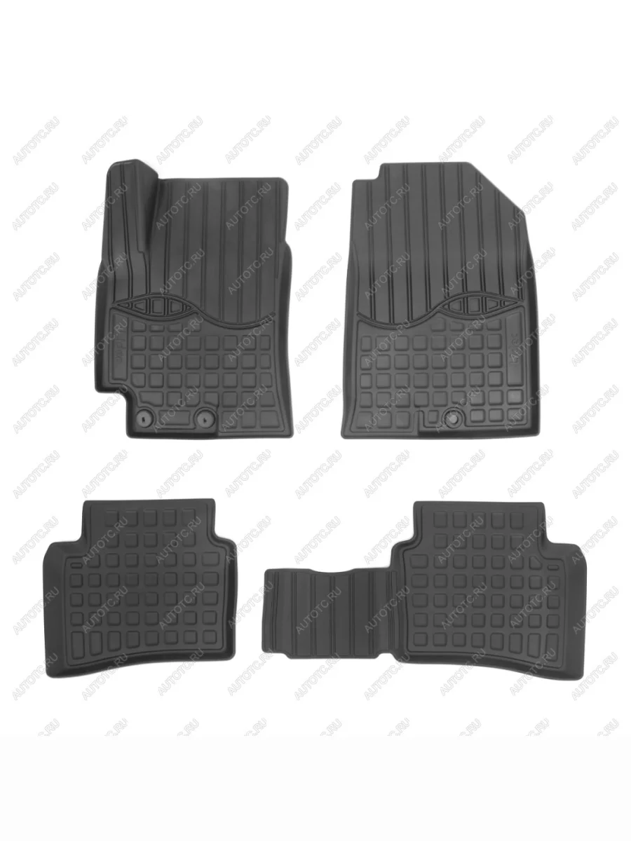 Коврики салонные Norplast Unidec Solaris KRS (2024-2025) (черные)  в Керчи Республика Крым